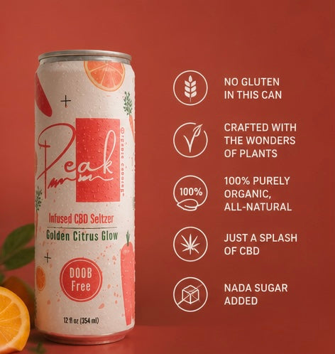 Golden Citrus Glow Seltzer